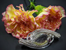 Load image into Gallery viewer, Carved crystal clear quartz pendant