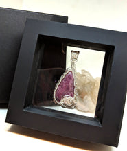 Load image into Gallery viewer, This Hand Woven Sterling Silver Ruby Pendant