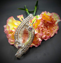 Load image into Gallery viewer, Carved crystal clear quartz pendant
