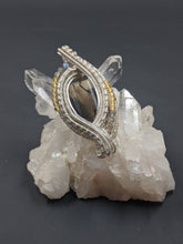 Load image into Gallery viewer, Faceted smoky quartz in Sterling with citrine and labradorite accents
