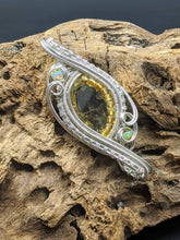 Load image into Gallery viewer, Faceted Sunshine Citrine wrapped in sterling silver
