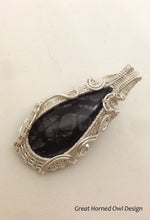 Load image into Gallery viewer, Picasso Jasper Cabochon Handwoven And Wire Wrapped In .999 Fine Silver
